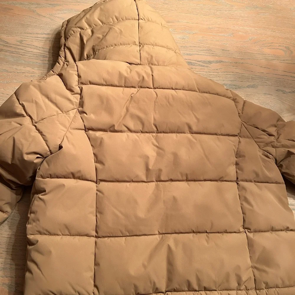 Roxy hooded beige short puffer - Picture 5 of 6